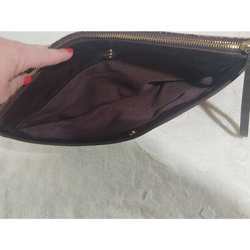 Cosmopolitan Snake Print Patchwork Chocolate Brow… - image 3